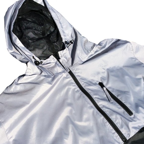 Grey and black windbreaker jacket - Picture 2 of 2